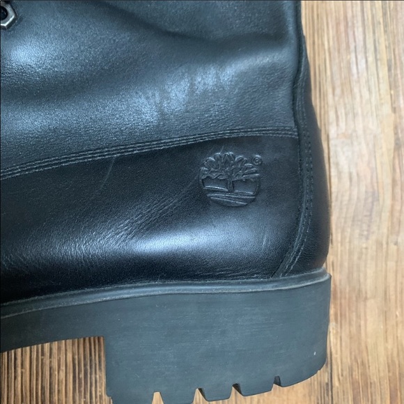 SOLD Vintage Timberland Tall Lace-Up Combat Boots - Picture 4 of 16